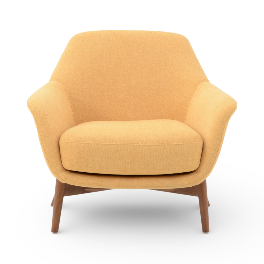 Fauteuil en tissu or