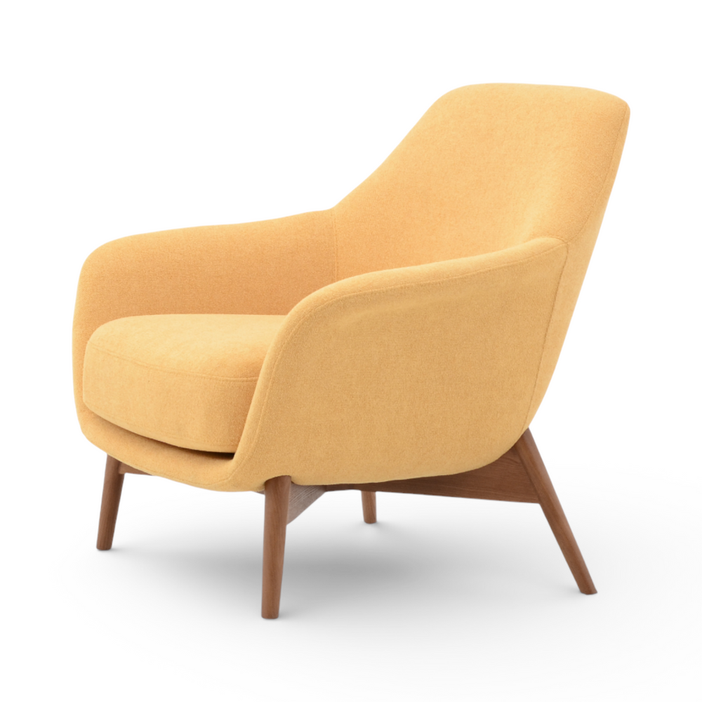 Fauteuil en tissu or