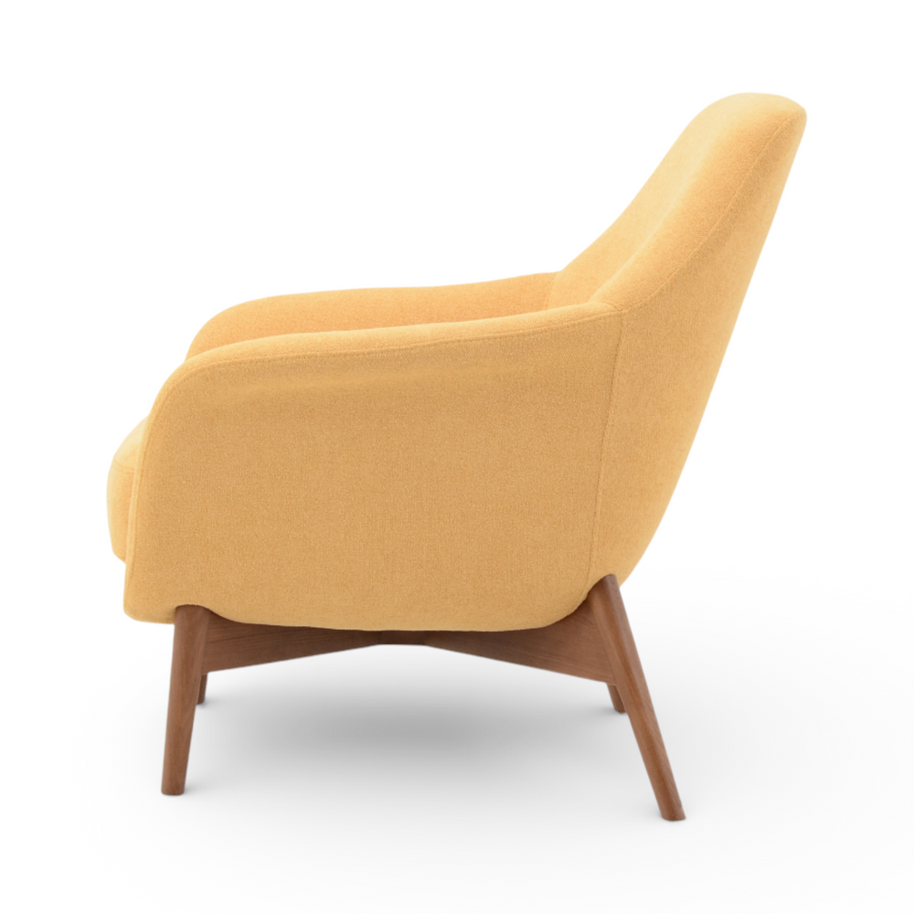 Fauteuil en tissu or