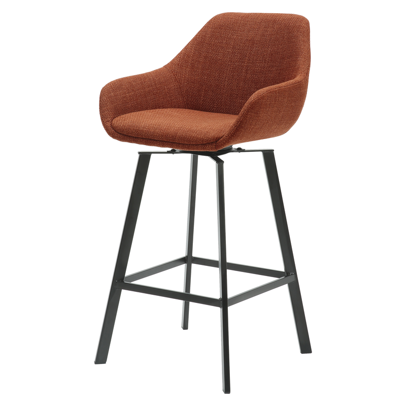 Chaise snack pivotant tissu caramel