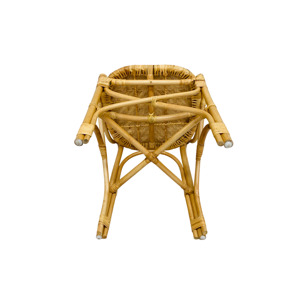Chaise repas en rotin