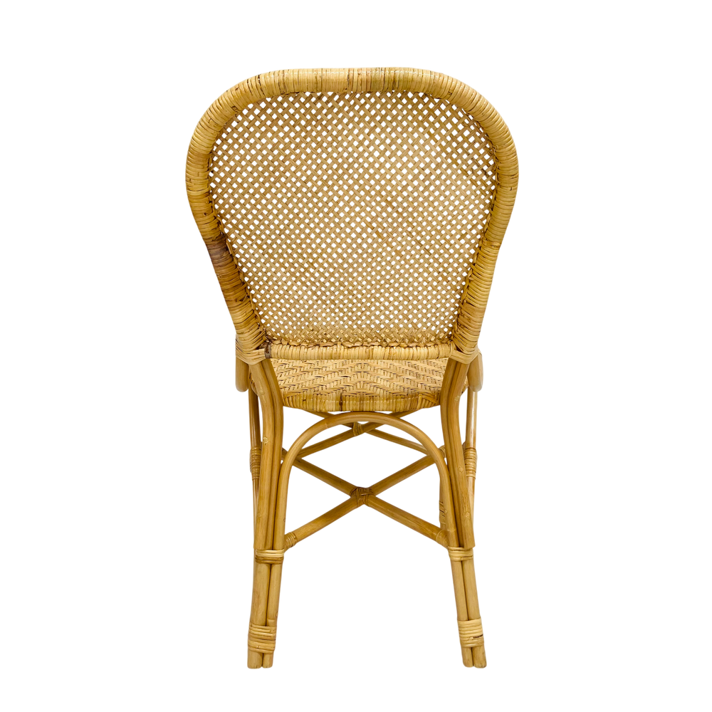 Chaise repas en rotin