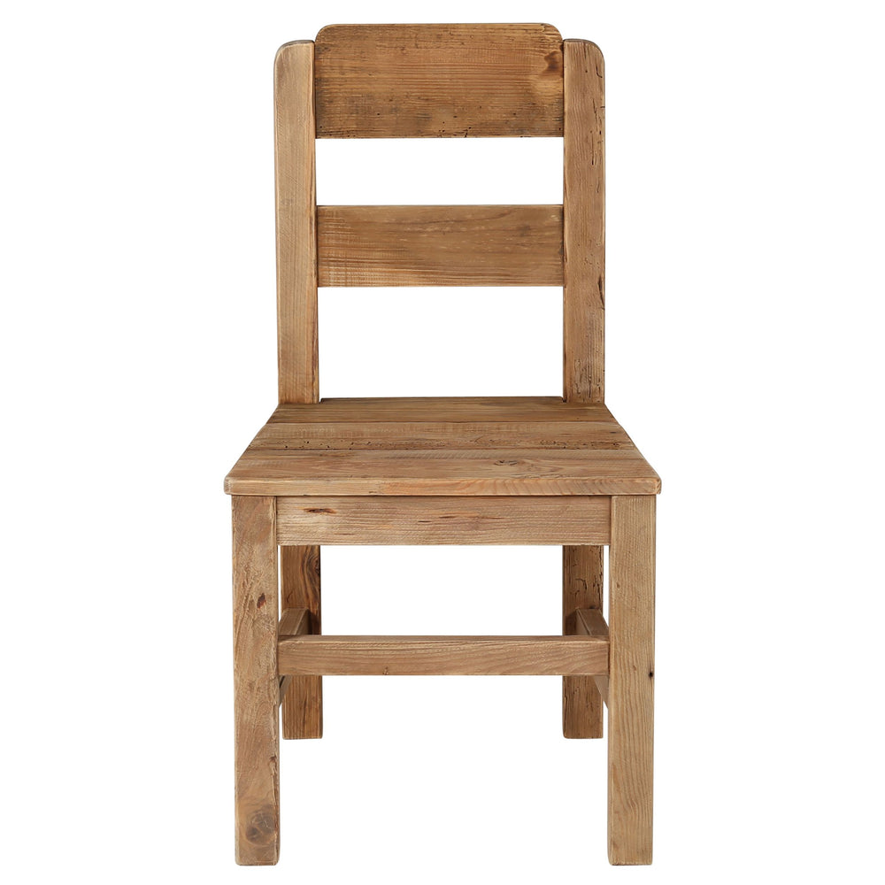 Chaise en bois à barreaux en pin recyclé - Nebraska