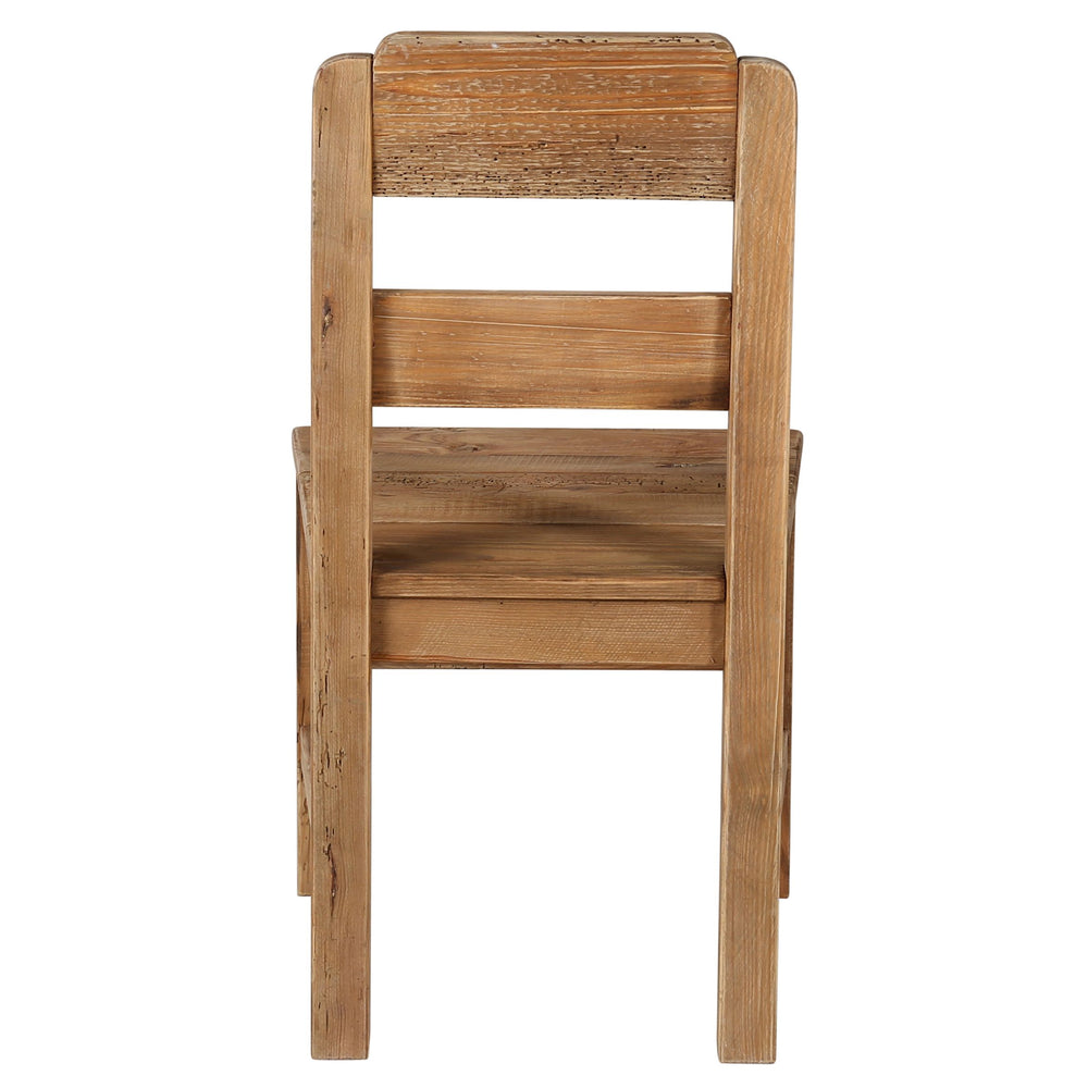Chaise en bois à barreaux en pin recyclé - Nebraska