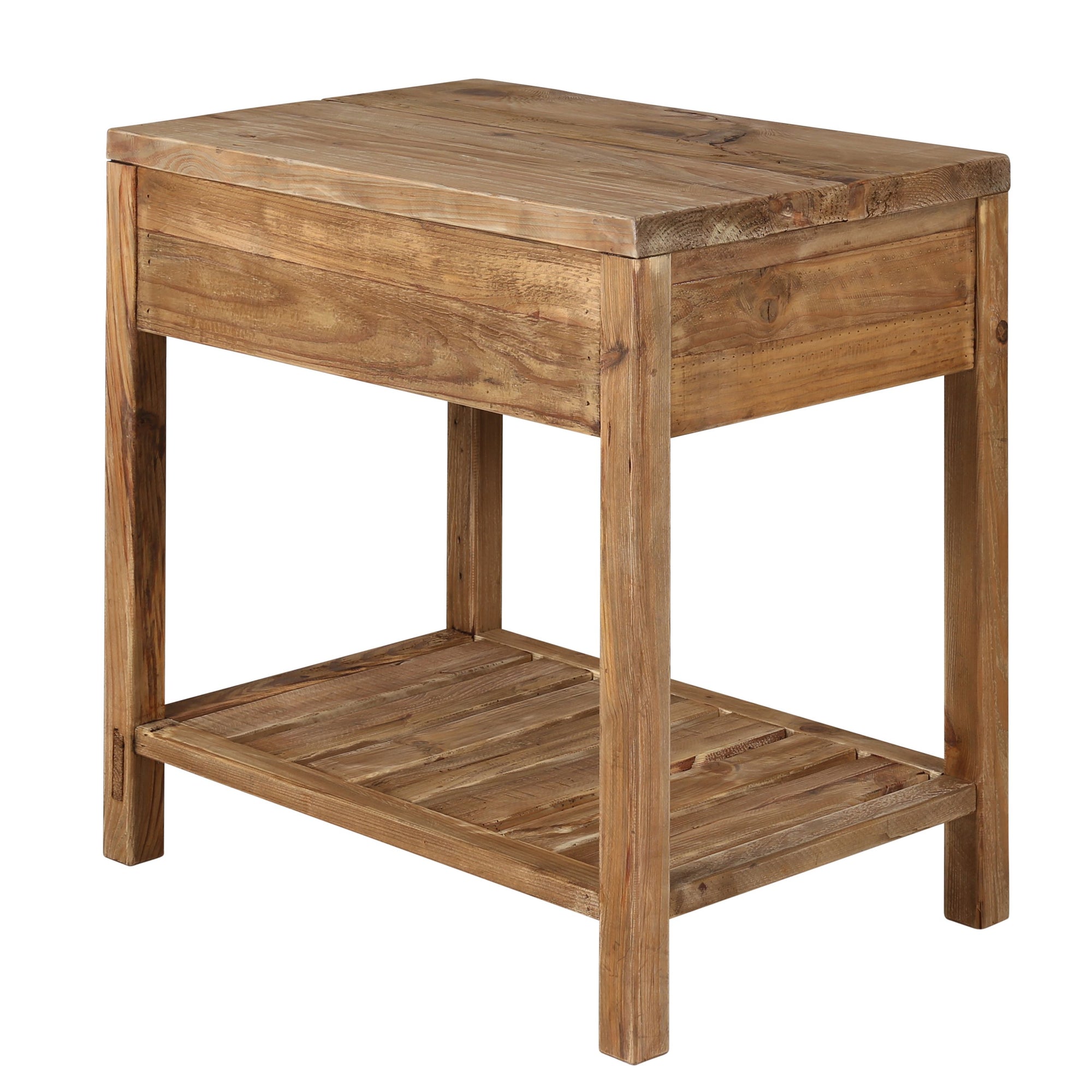 Meuble de salle de bain en pin recyclé 80 cm Nebraska
