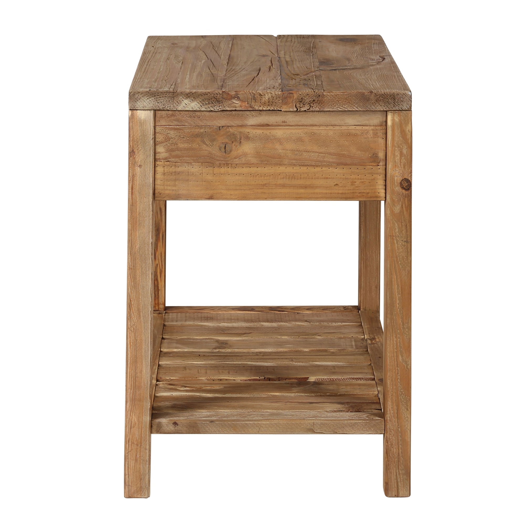 Meuble de salle de bain en pin recyclé 80 cm Nebraska
