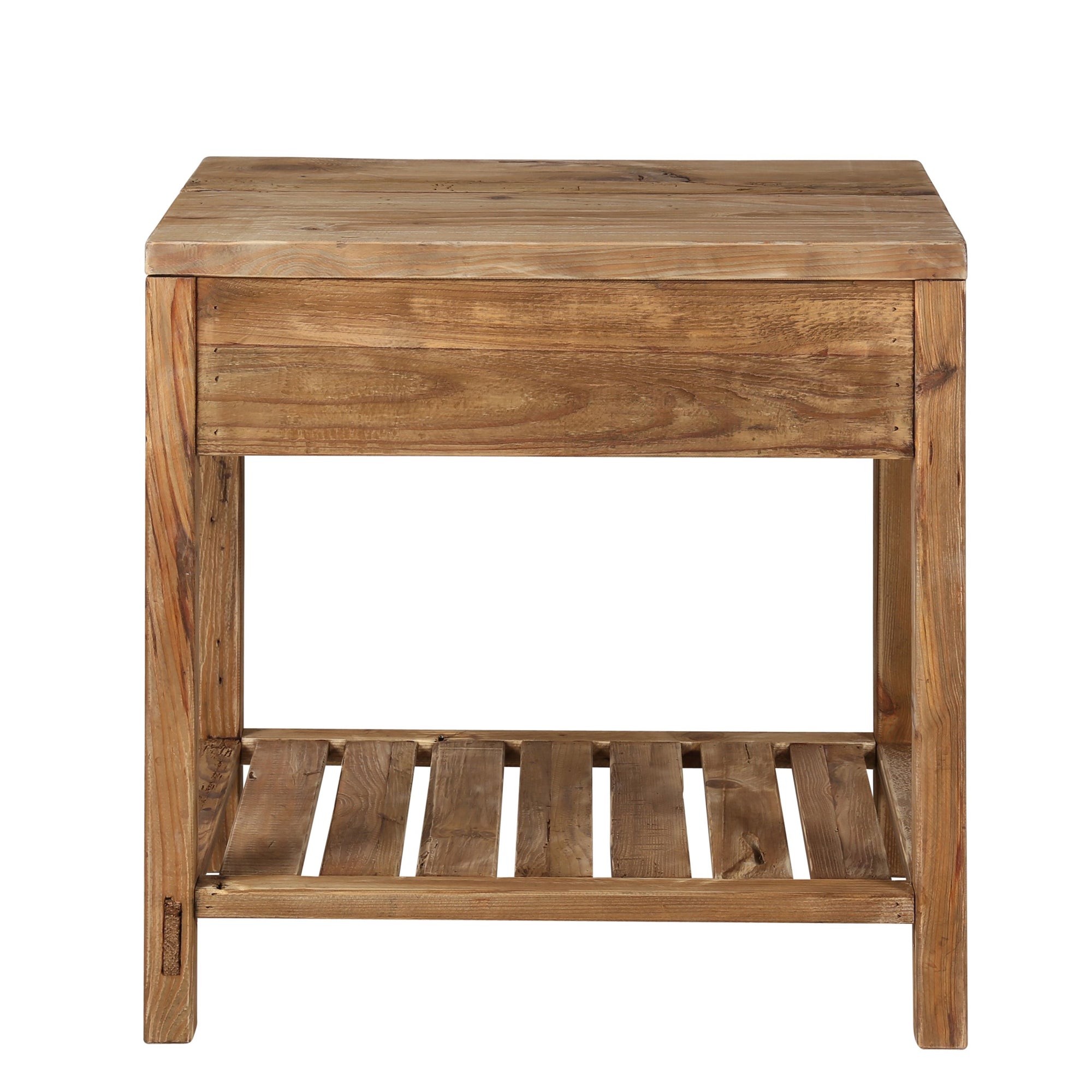 Meuble de salle de bain en pin recyclé 80 cm Nebraska