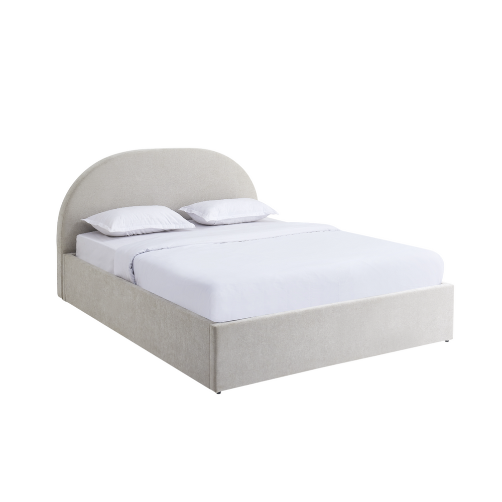 Lit coffre 140 x 190 cm beige