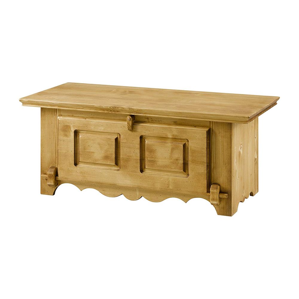 Table basse 120 cm coffre 1 porte basculante