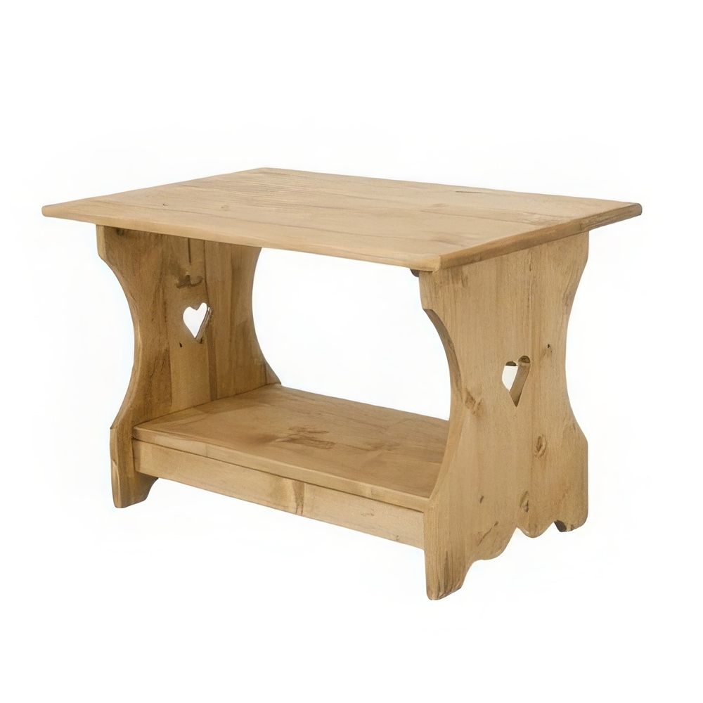 Table basse 70 cm avec coeur