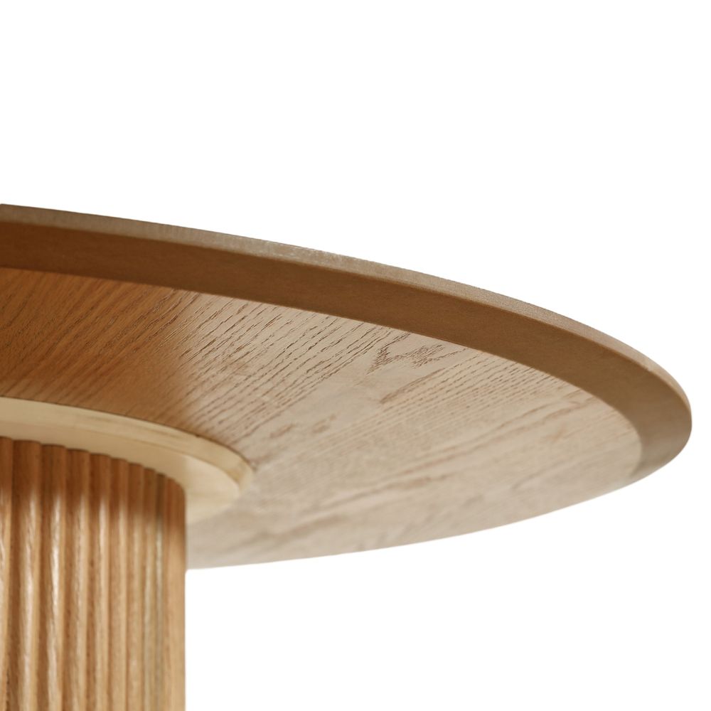 Table repas D120 cm placage chêne