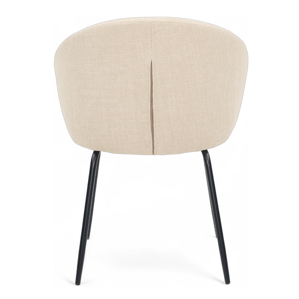 Chaise repas tissu écru