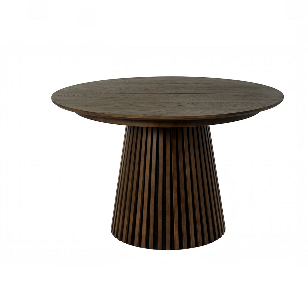 Table repas D120 avec 3 allonges placage Chêne Foncé