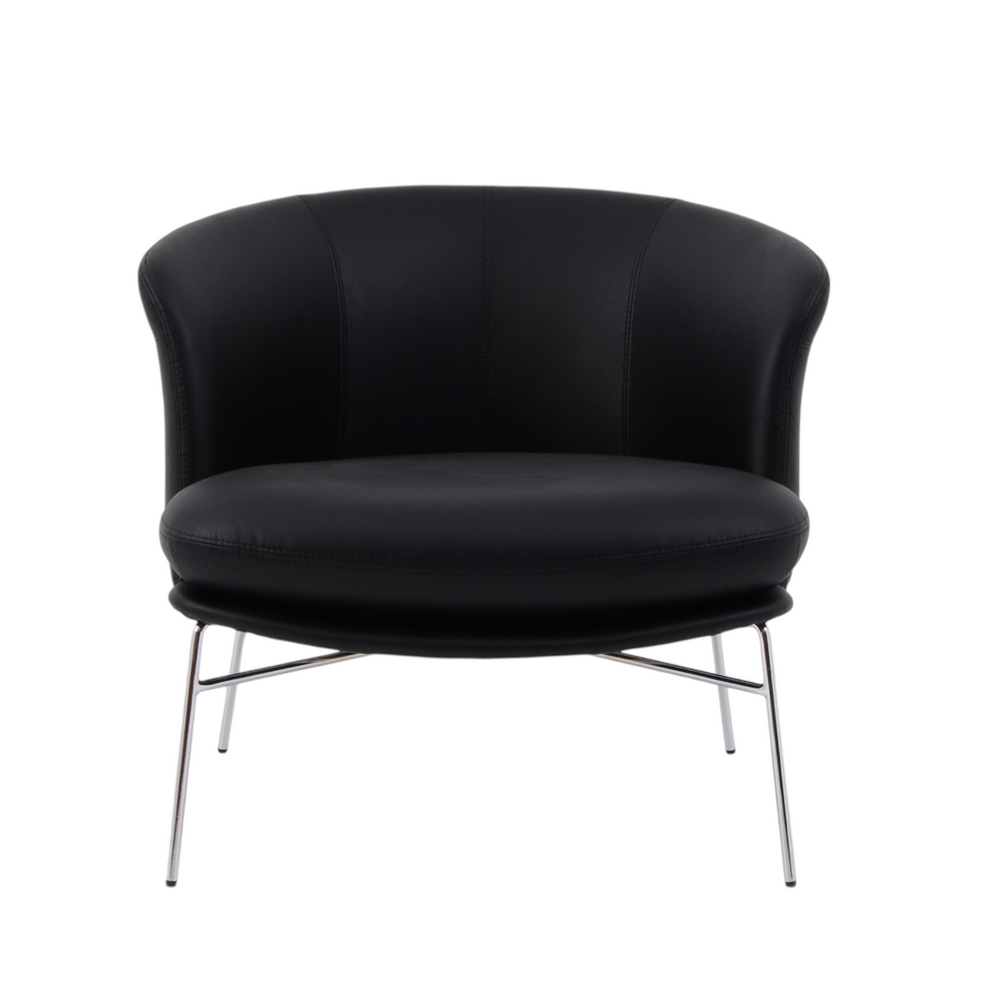 Fauteuil noir imtation cuir