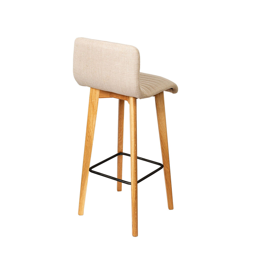 Chaise snack tissu écru POLKA