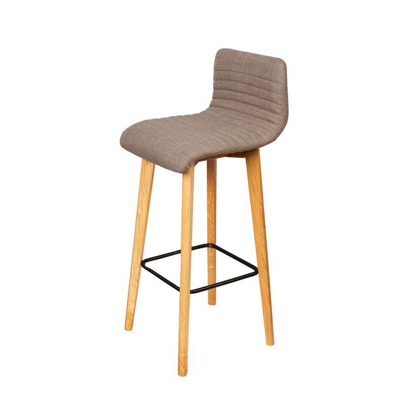 Chaise snack tissu taupe POLKA