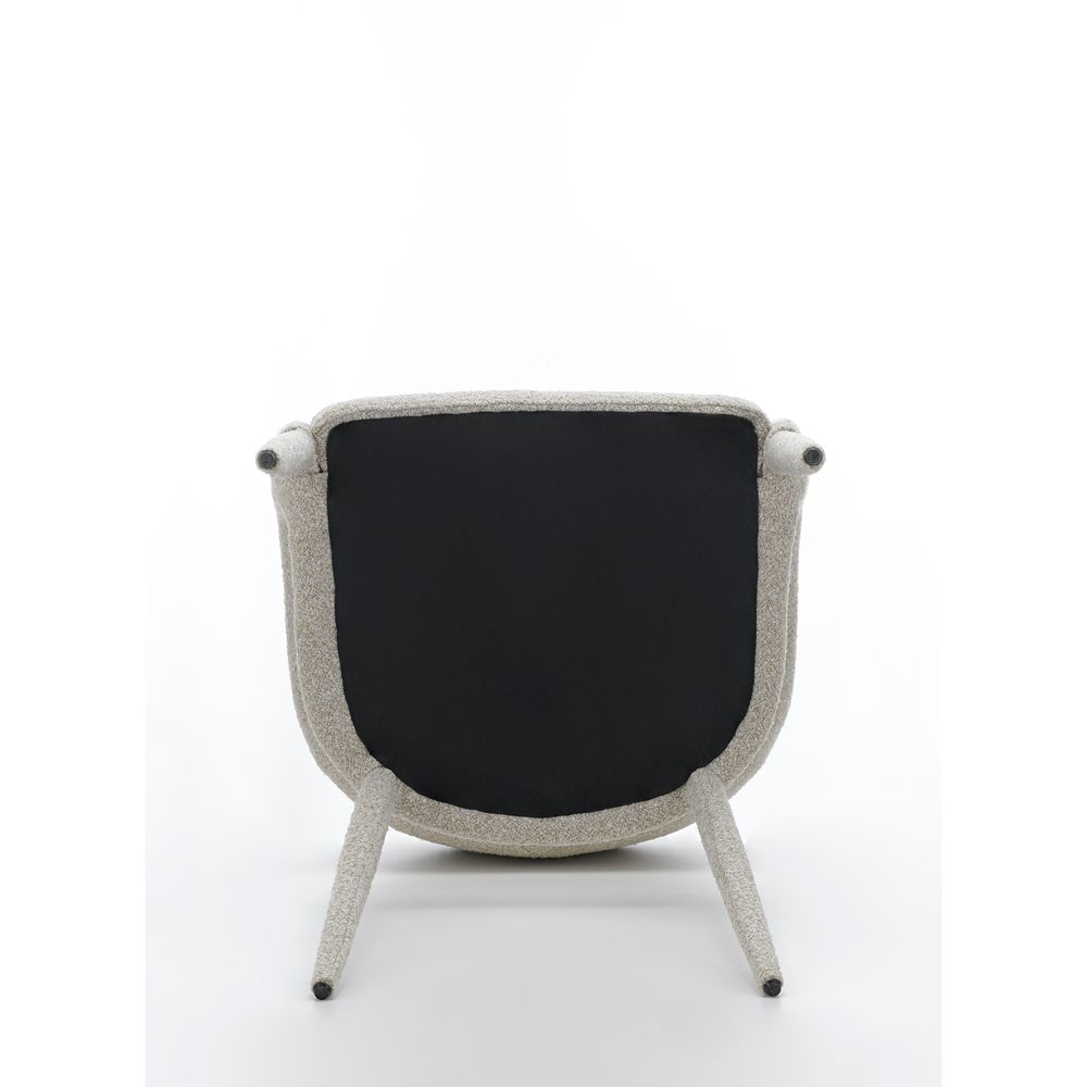 Chaise repas full bouclette sable
