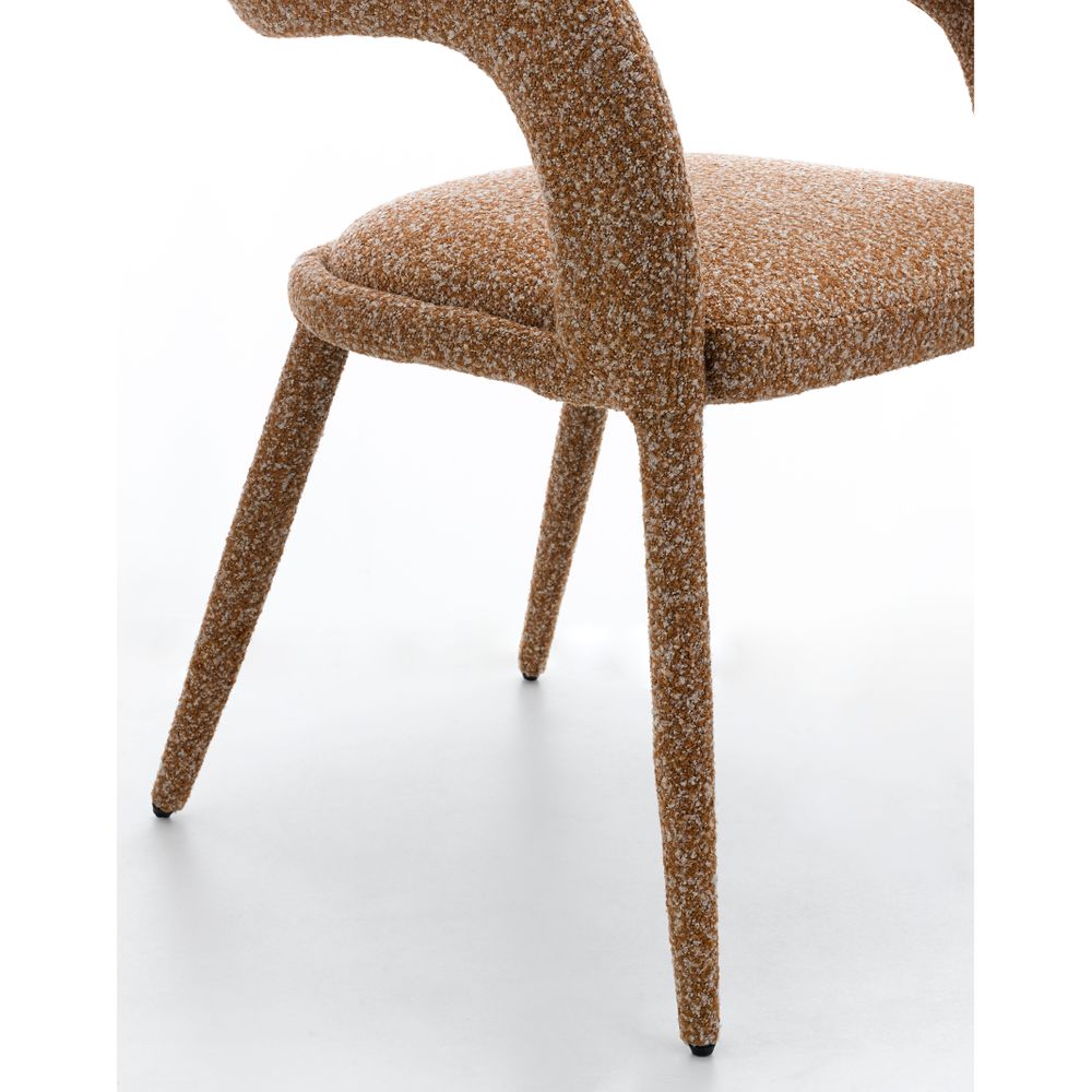 Chaise repas full bouclette Caramel