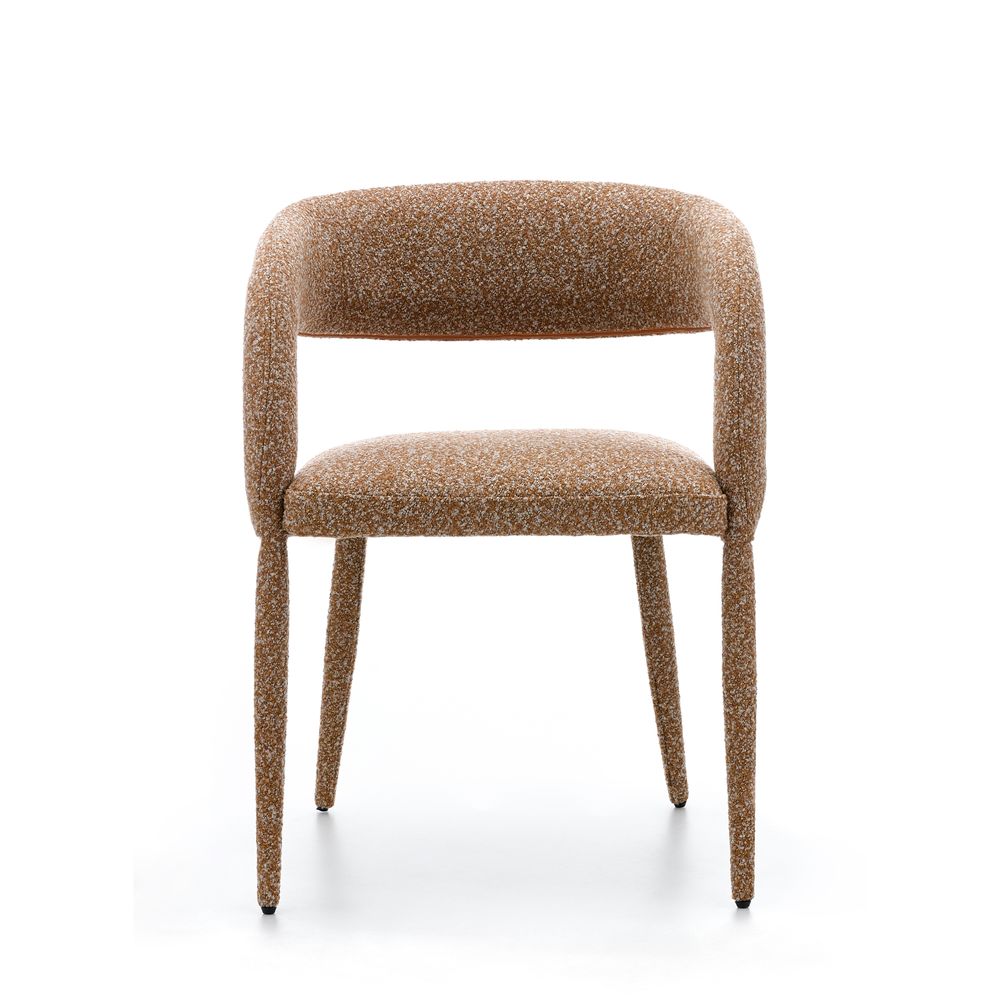 Chaise repas full bouclette Caramel