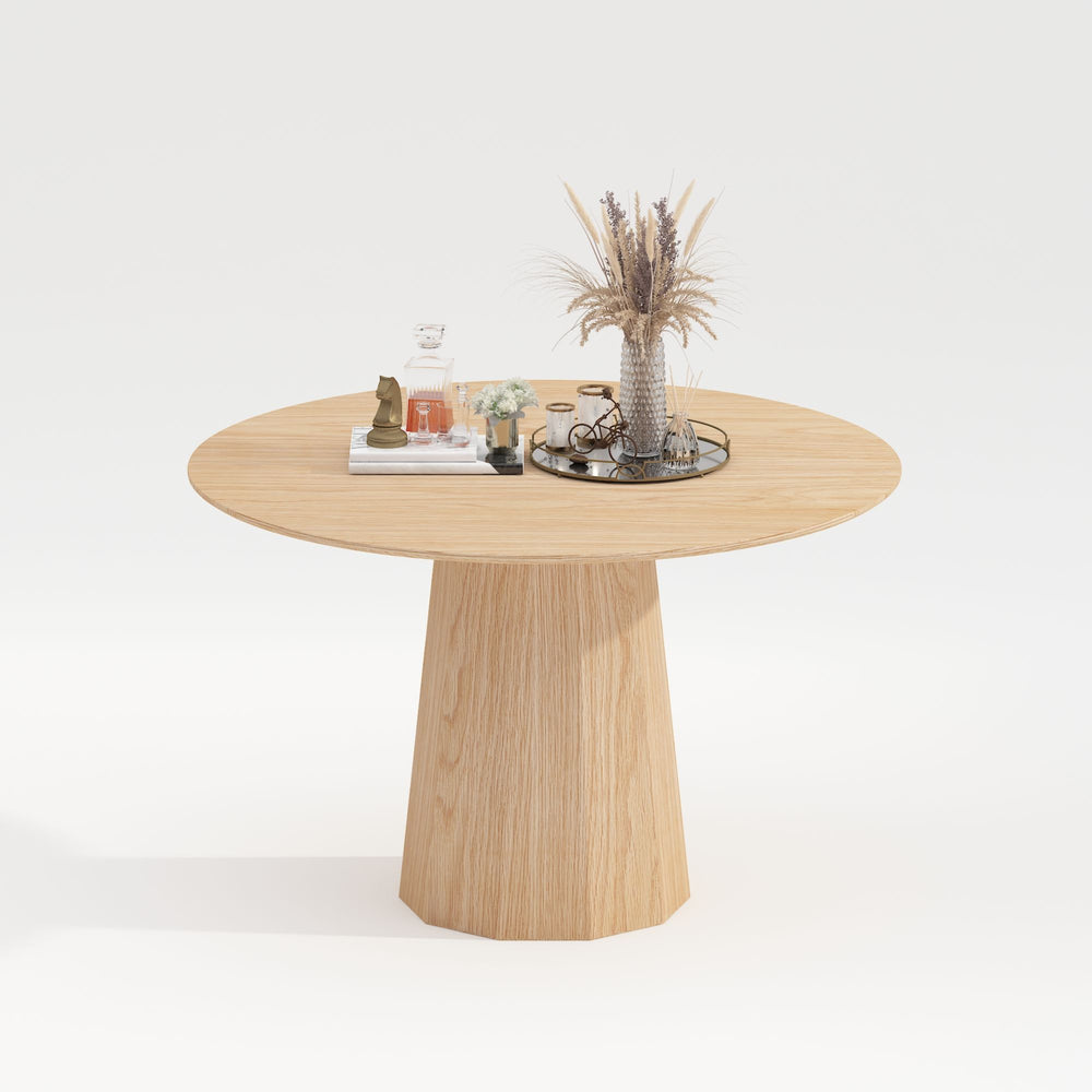 Table repas placage chêne naturel