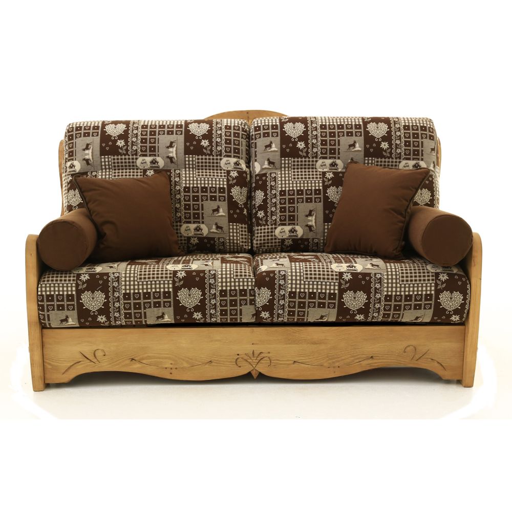 Canapé convertible 160 cm cervino chocolat