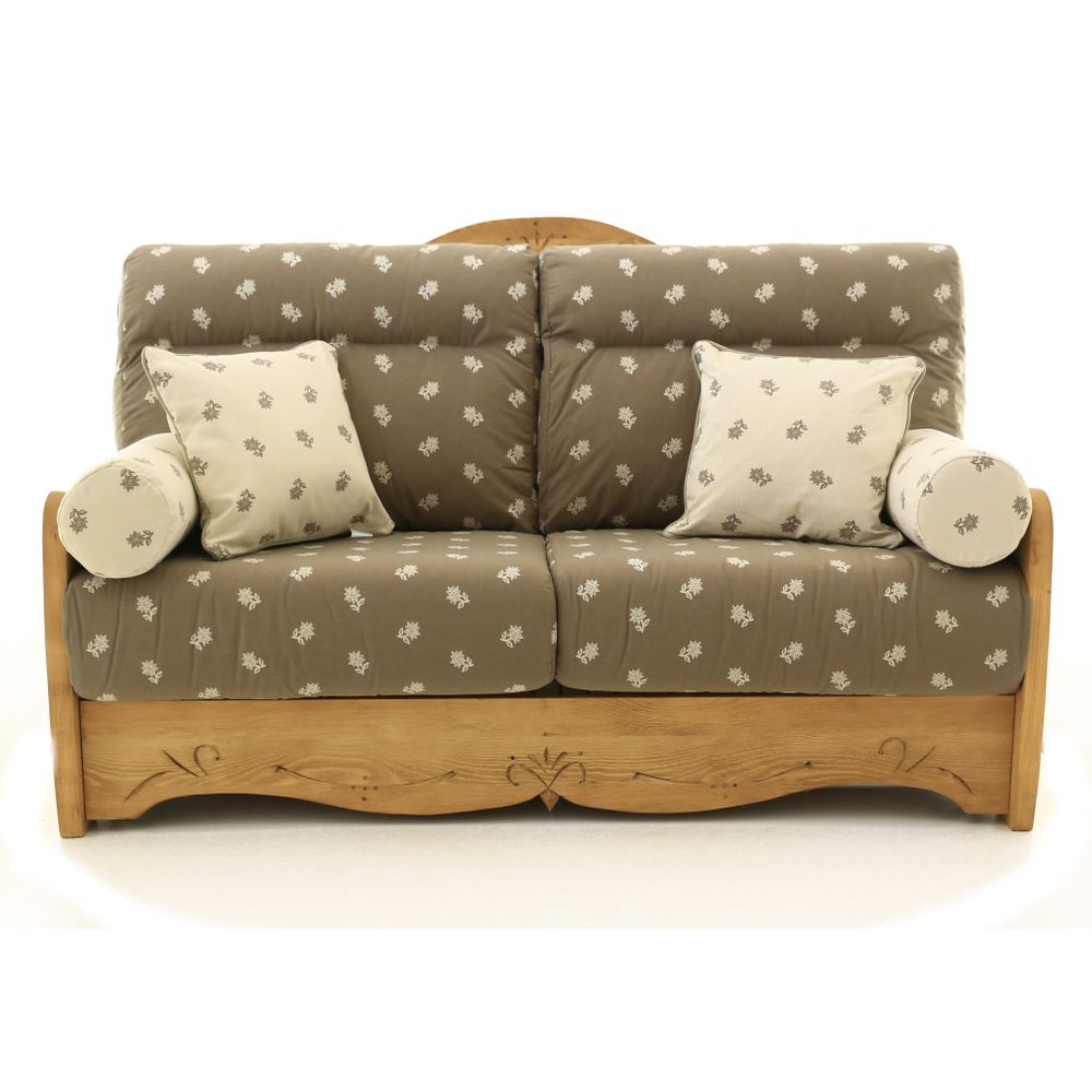 Canapé convertible 160 cm edelweiss taupe