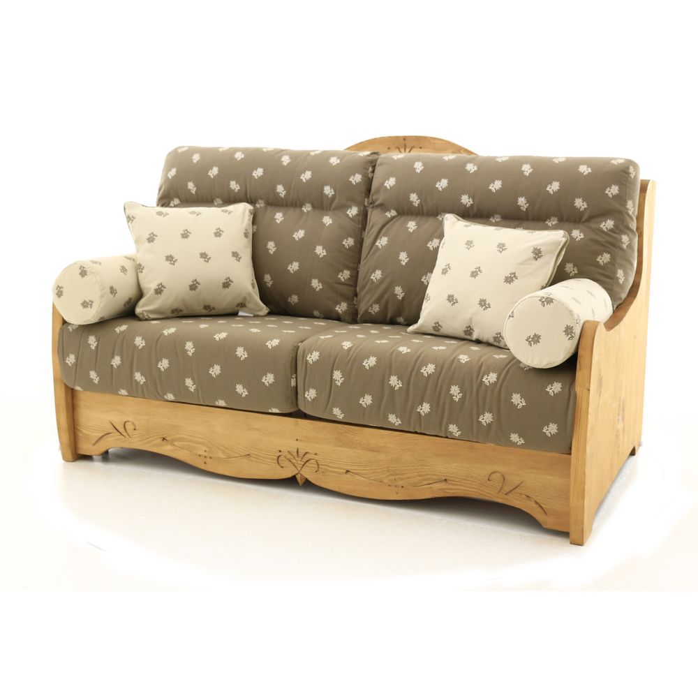 Canapé convertible 160 cm edelweiss taupe