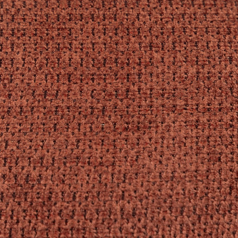 Pouf  tissu texturé bordeaux