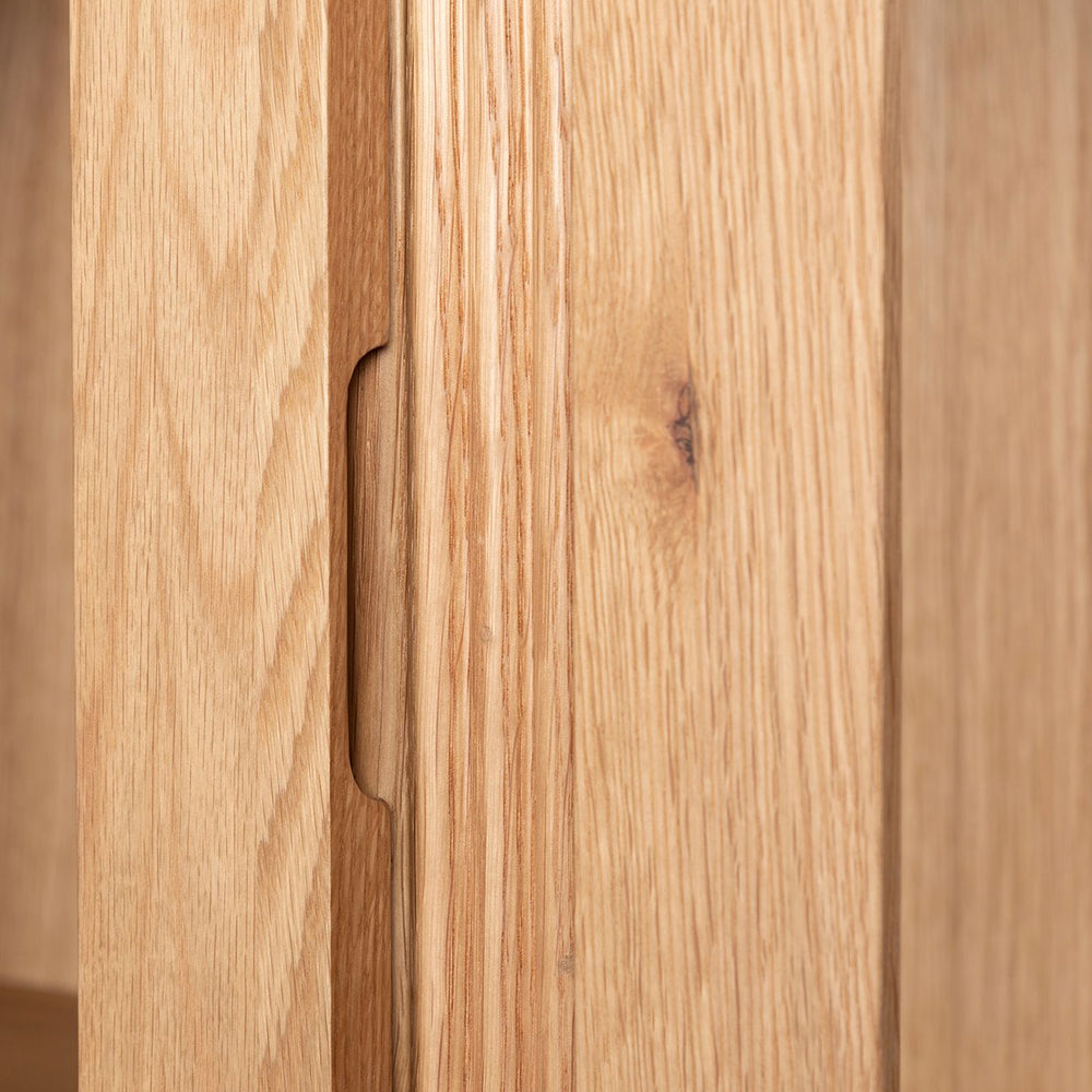 Vitrine 4 portes 2 en verre et 2 en bois SIROCCO