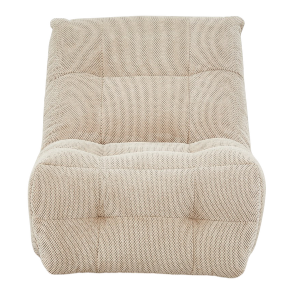 Fauteuil relax tissu argile