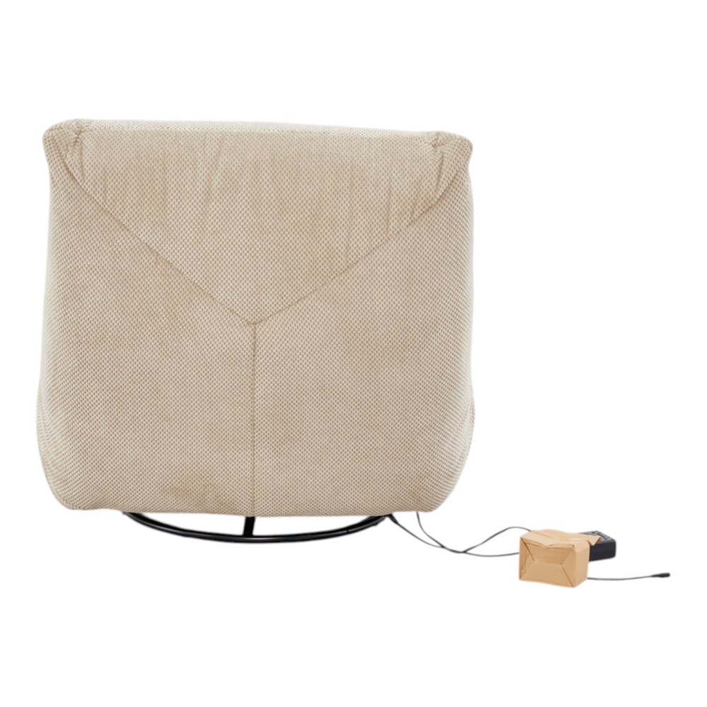Fauteuil relax tissu argile