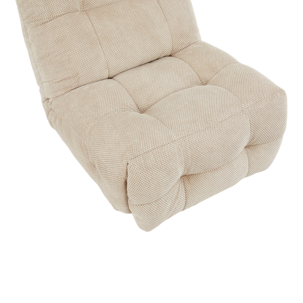 Fauteuil relax tissu argile