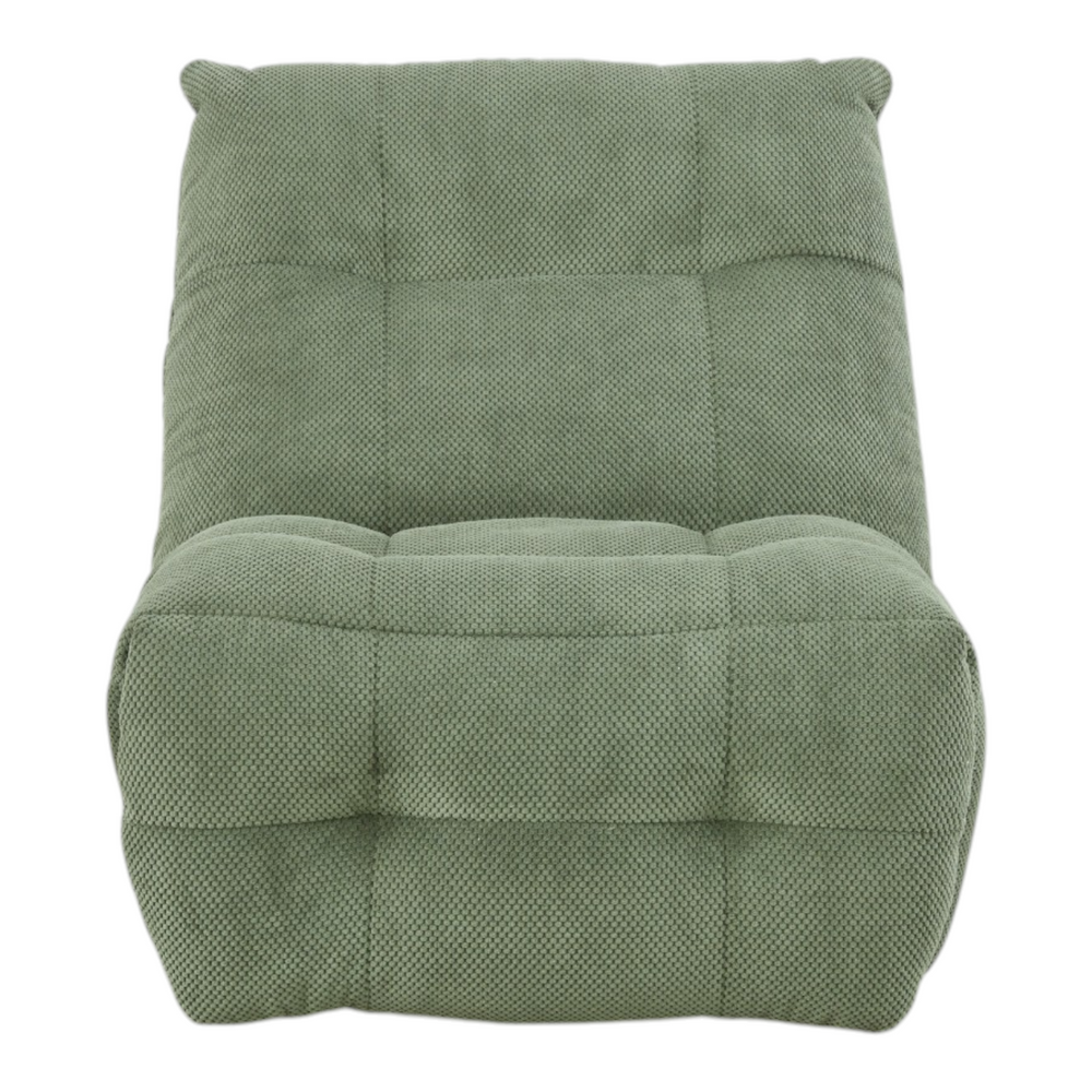 Fauteuil relax tissu vert foncé