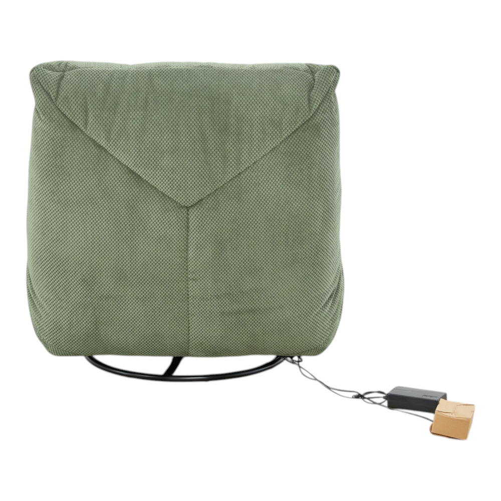Fauteuil relax tissu vert foncé