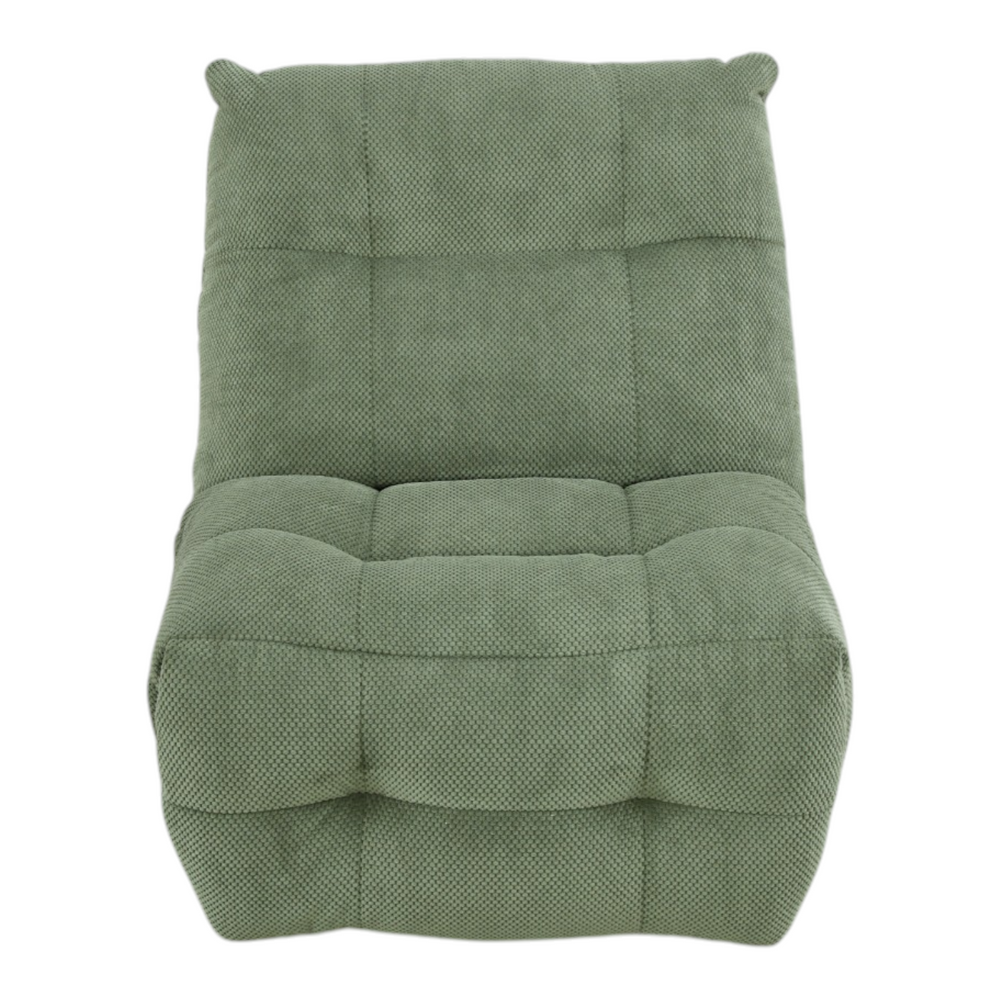 Fauteuil relax tissu vert foncé