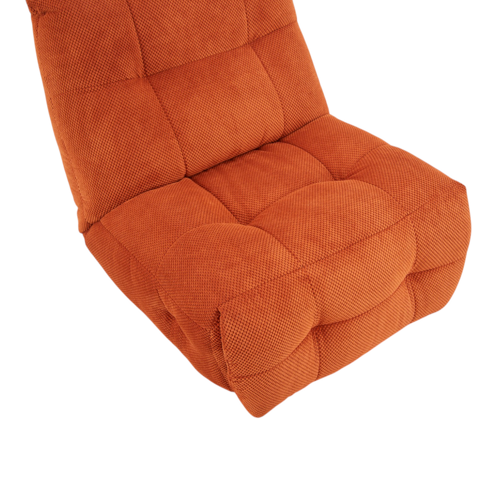 Fauteuil relax tissu terracotta