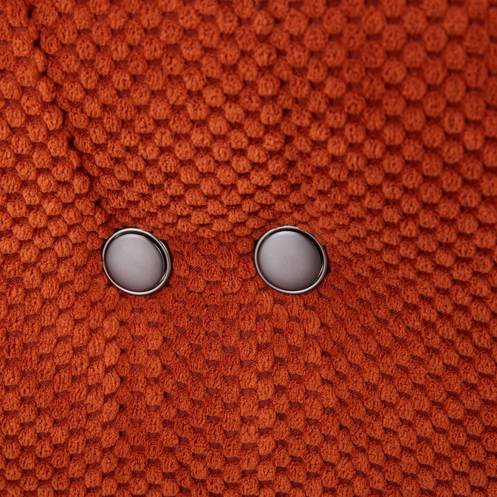 Fauteuil relax tissu terracotta
