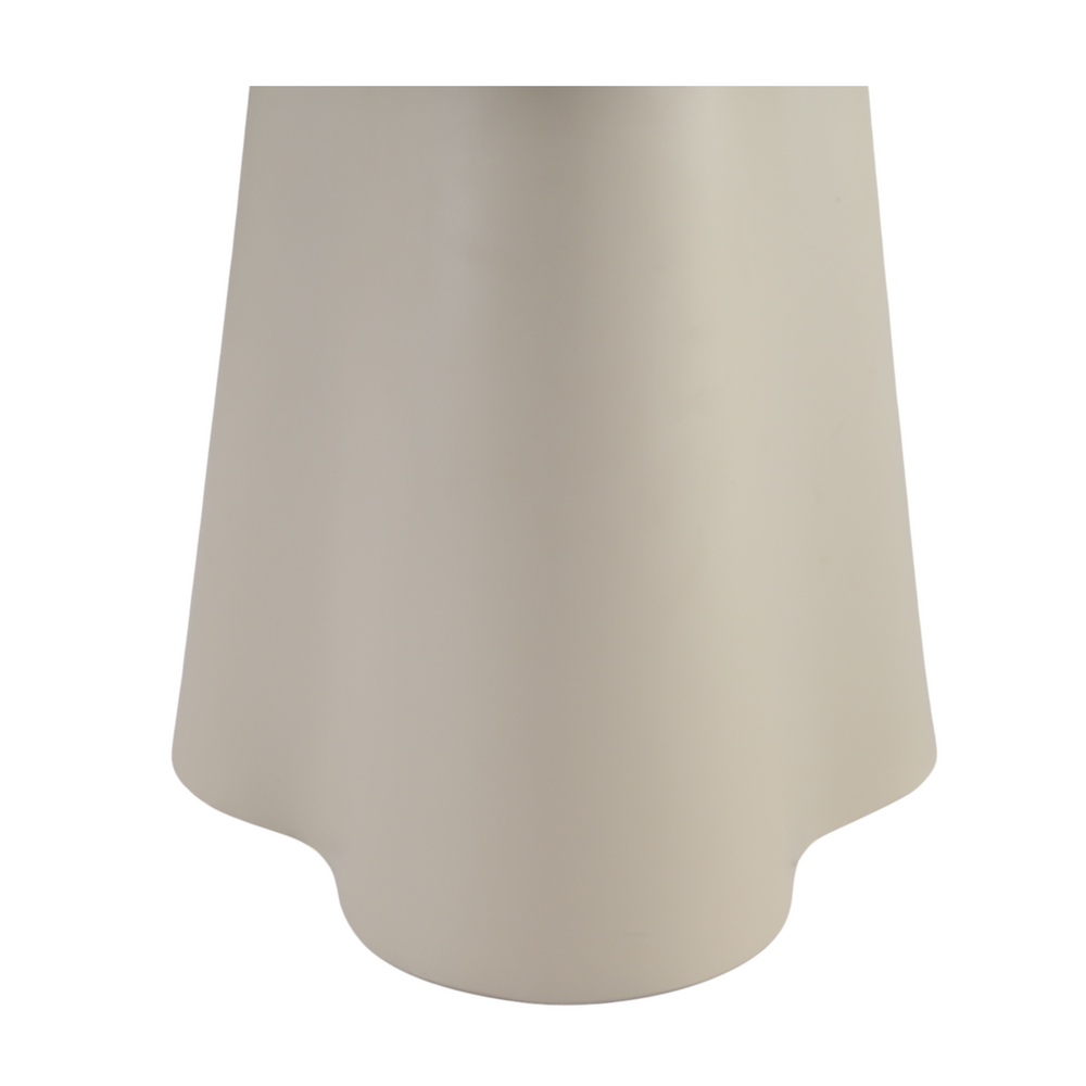 Table basse D60 en verre beige mat