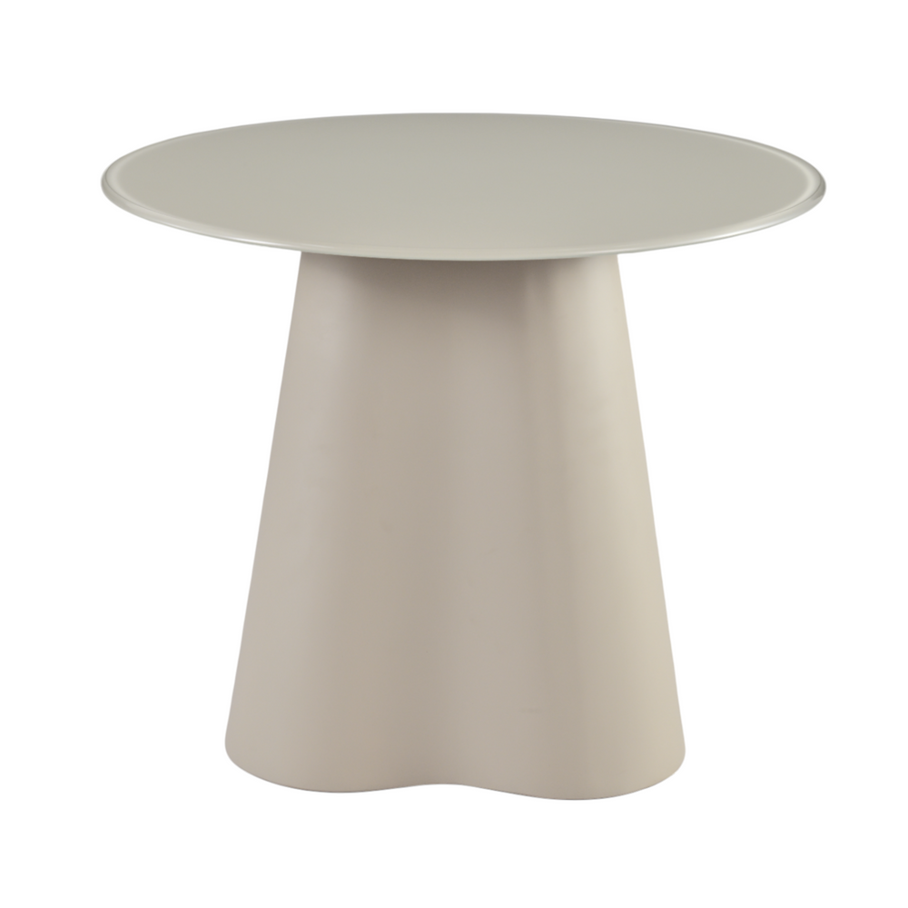 Table basse D60 en verre beige mat