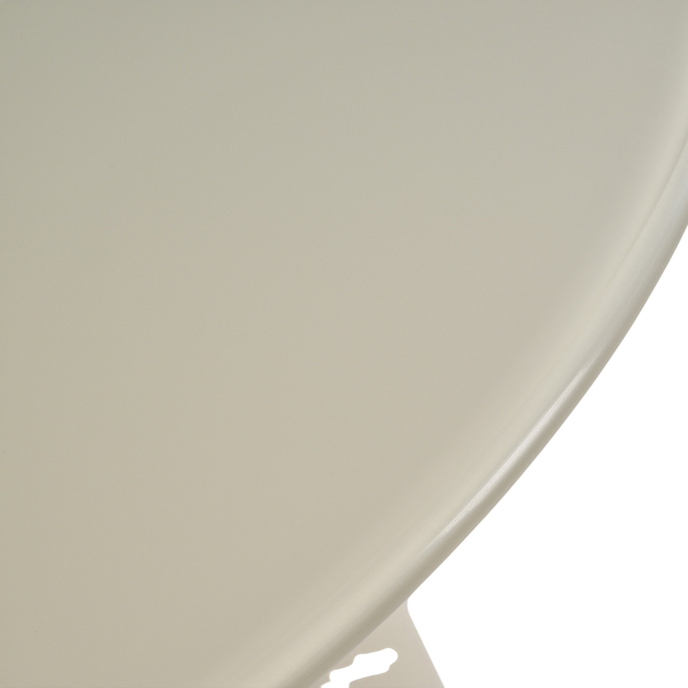 Table basse D60 en verre beige mat