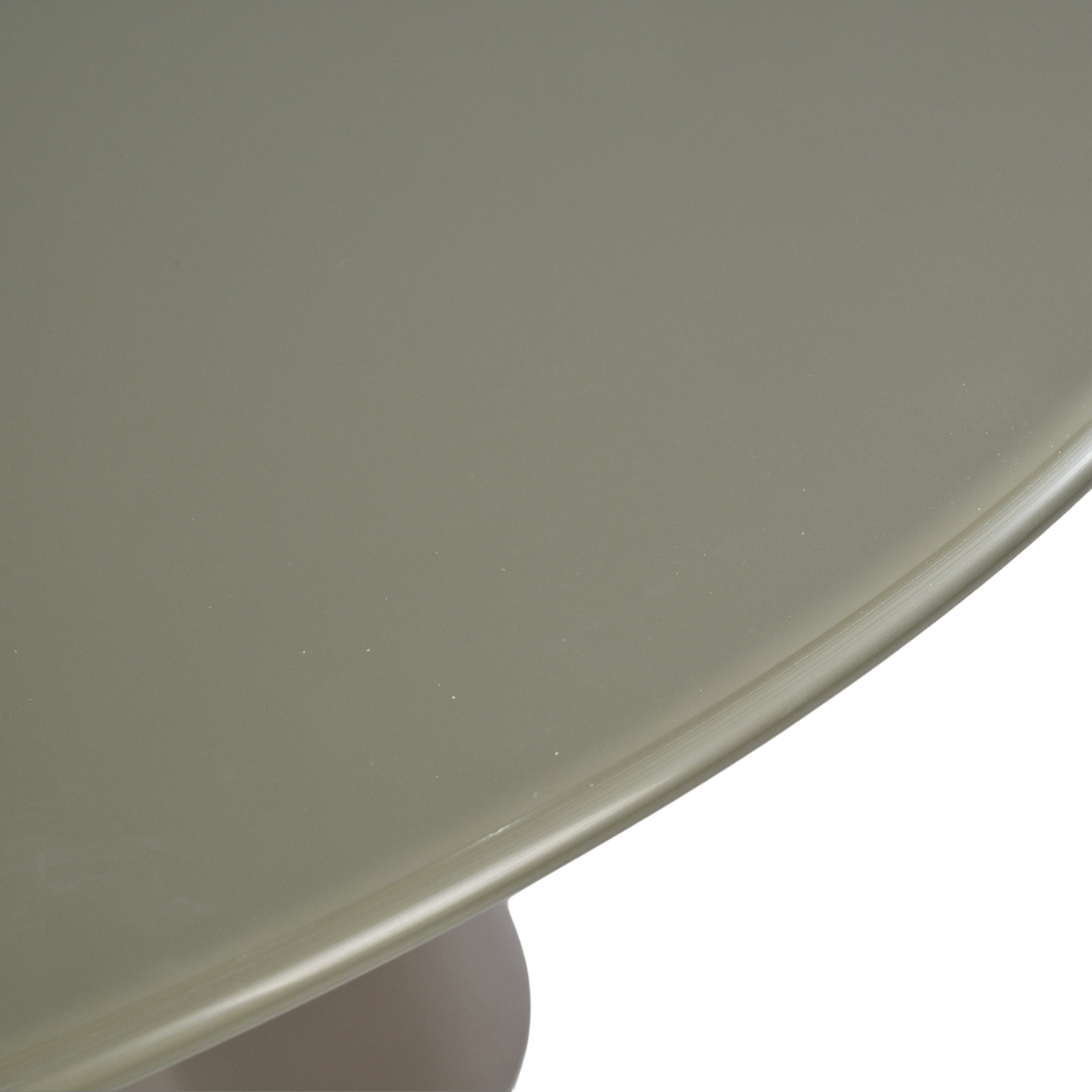 Table basse D80 en verre vert mat