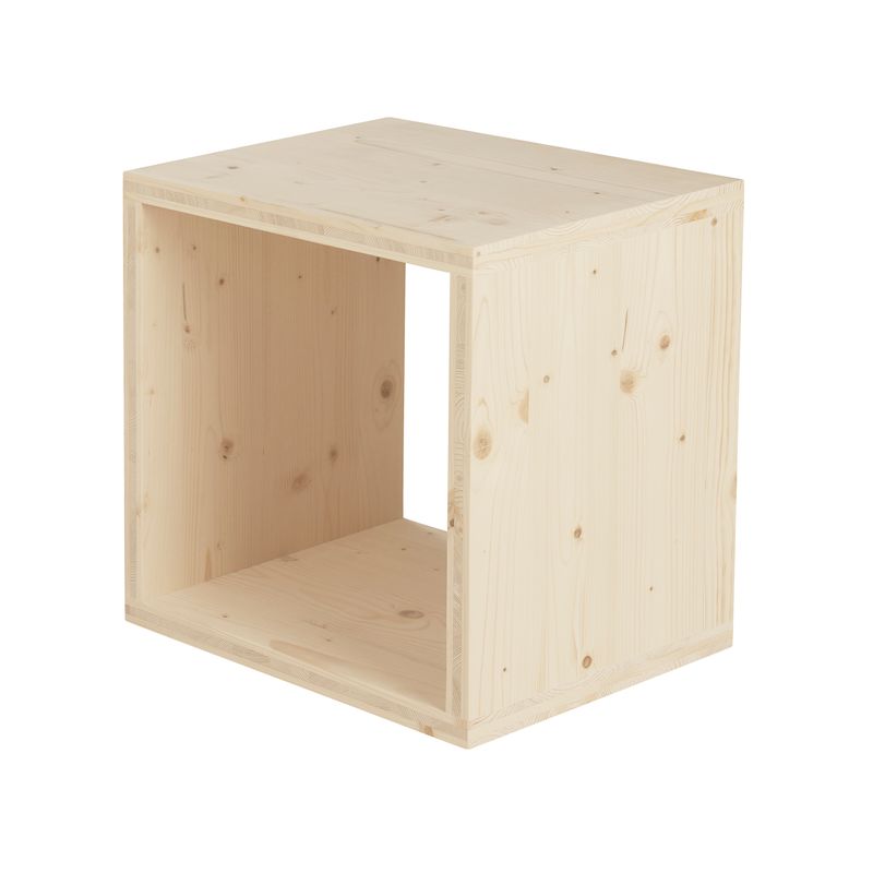 Cube de rangement pin brut 1 niche