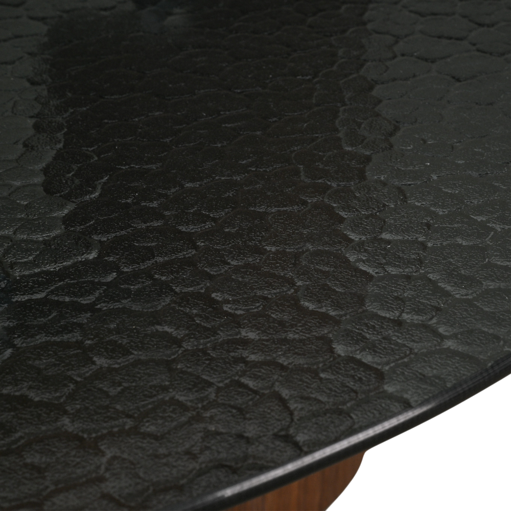 Table basse 80 cm en verre fumé