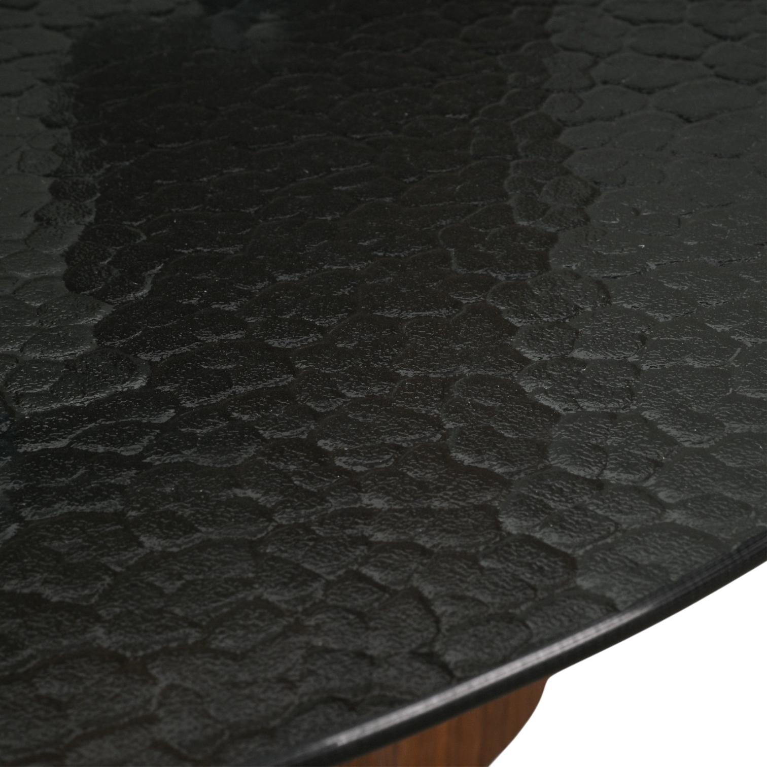 Table basse 80 cm en verre fumé