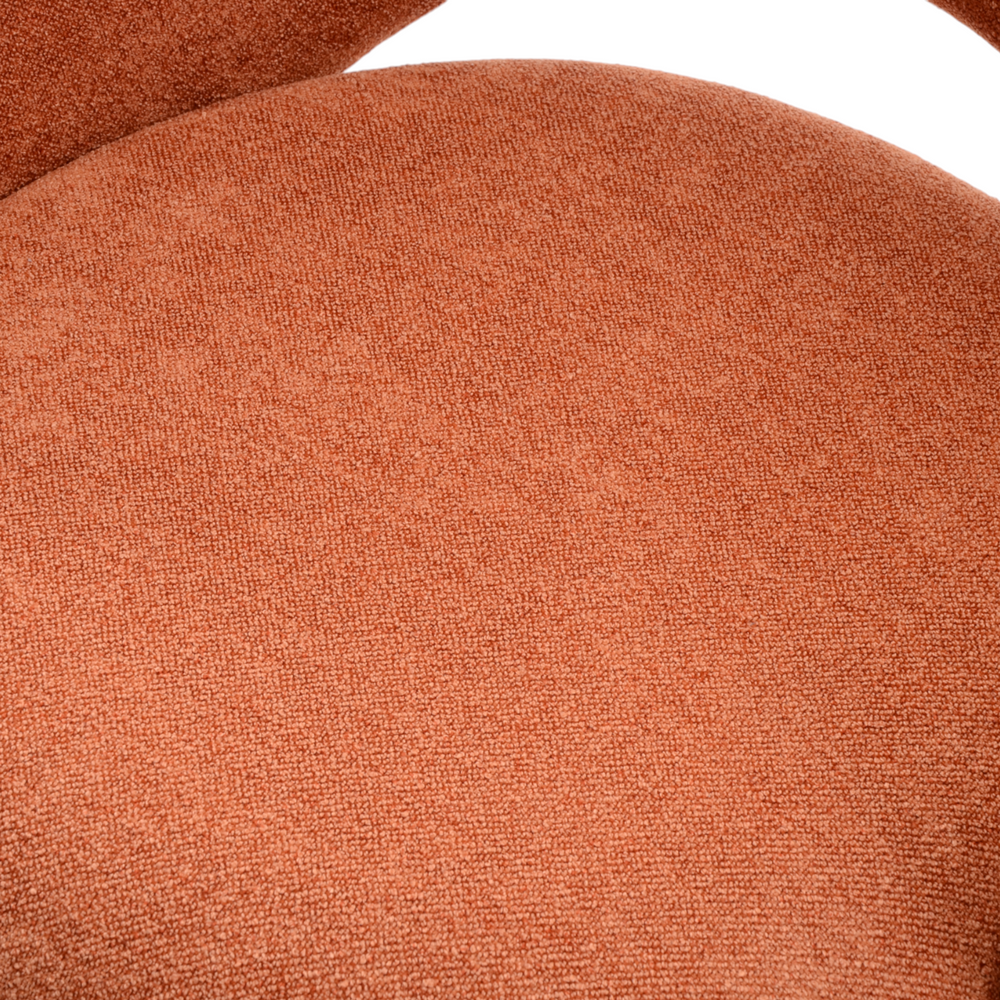 Chaise repas tissu orange