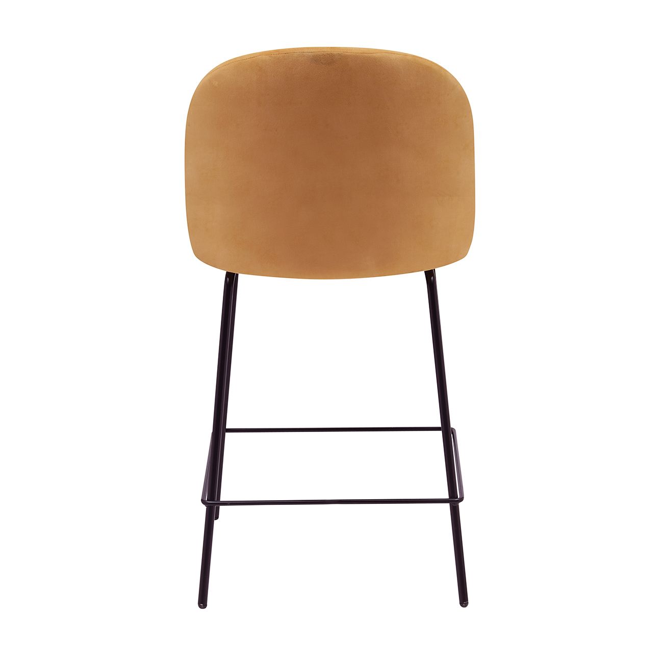 Chaise snack velours ocre YATA