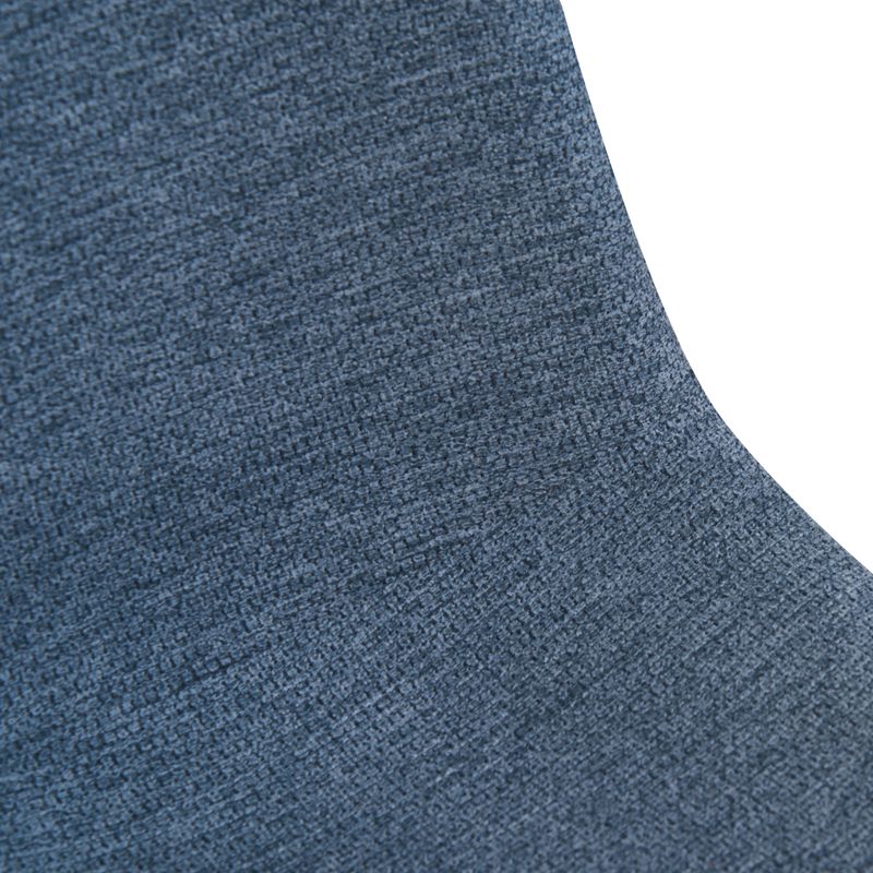 Chaise repas tissu bleu clair