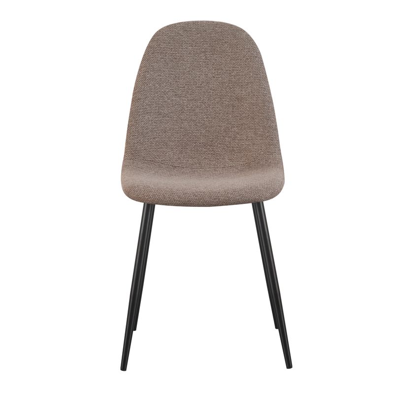 Chaise repas tissu taupe