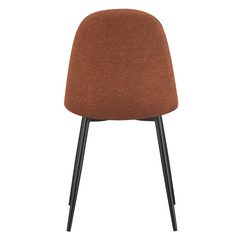 Chaise repas tissu caramel