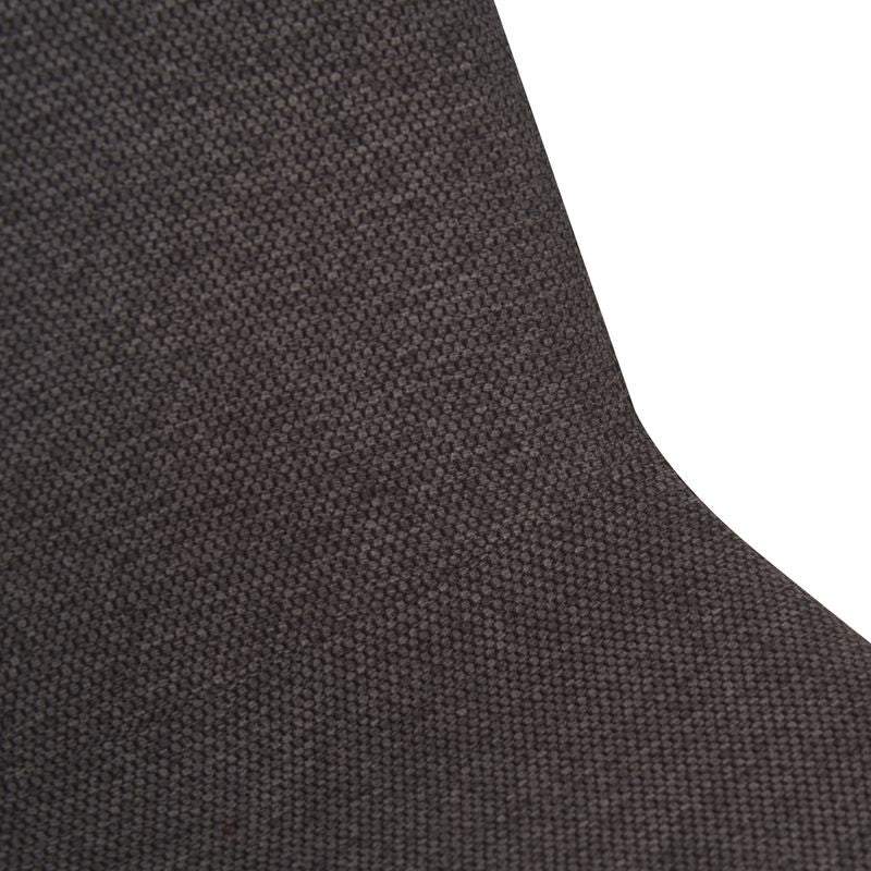 Chaise repas tissu gris anthracite